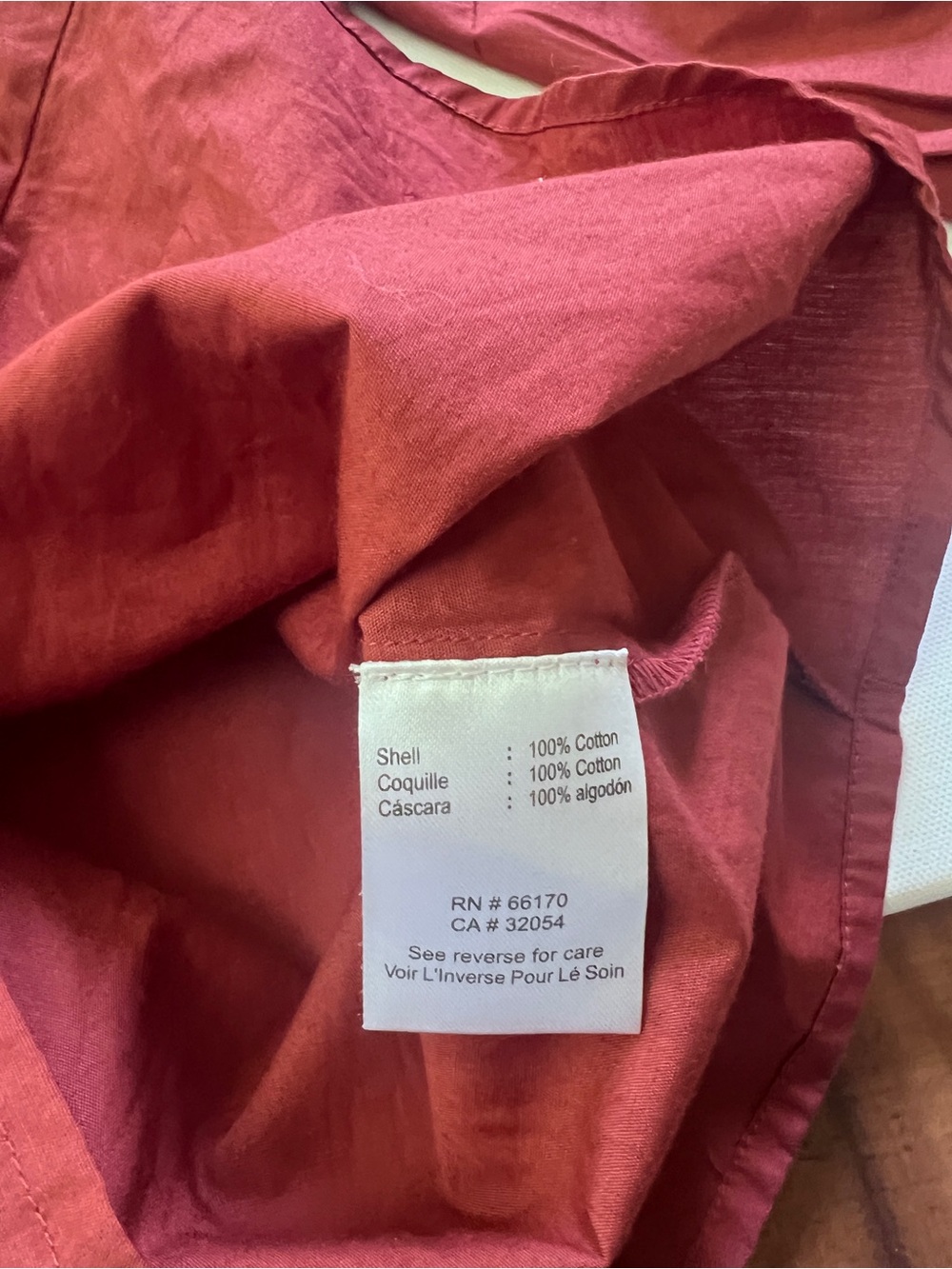 Anthropologie Nikasha Utility mandarin blouse button down shirt rust red - Picture 5 of 6